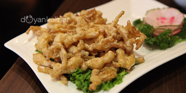 Jamur Enoki Goreng Telor Asin